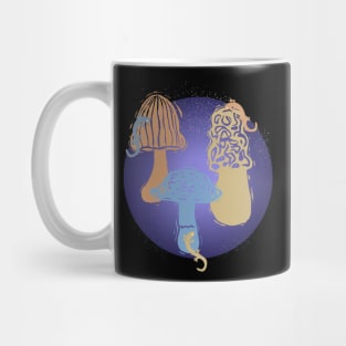 Salamander Mushrooms on the Moon Mug